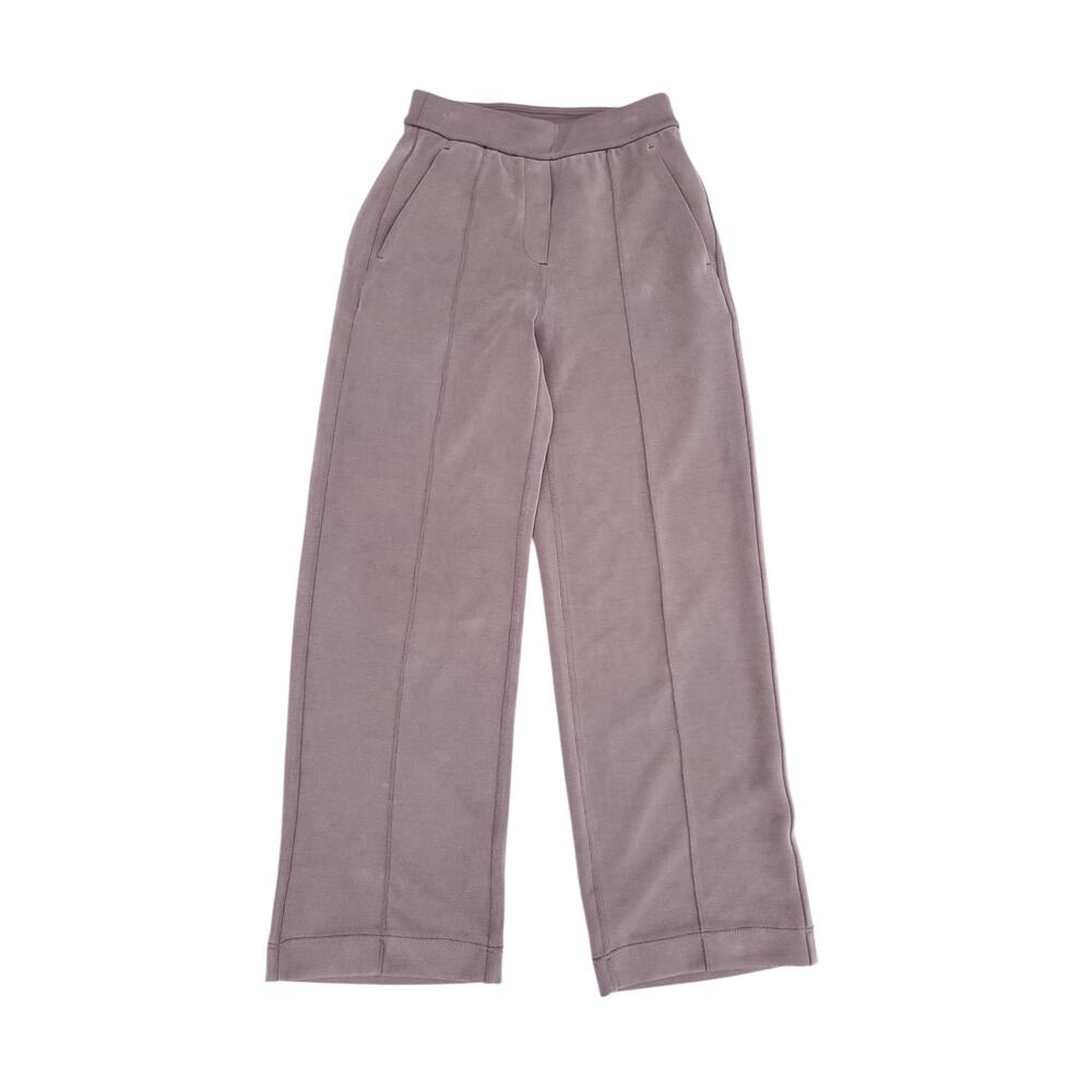 Lululemon Softstreme Pintuck Mid-Rise Pant Beige Yoga Lounge Casual Sz XXXS